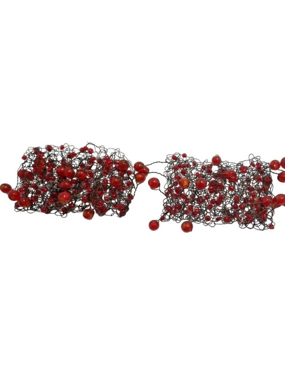 Goth Red Votive Candle Beaded Wire Wraps Napkin Rings Wedding Christmas Lot 2 - Picture 4 of 4